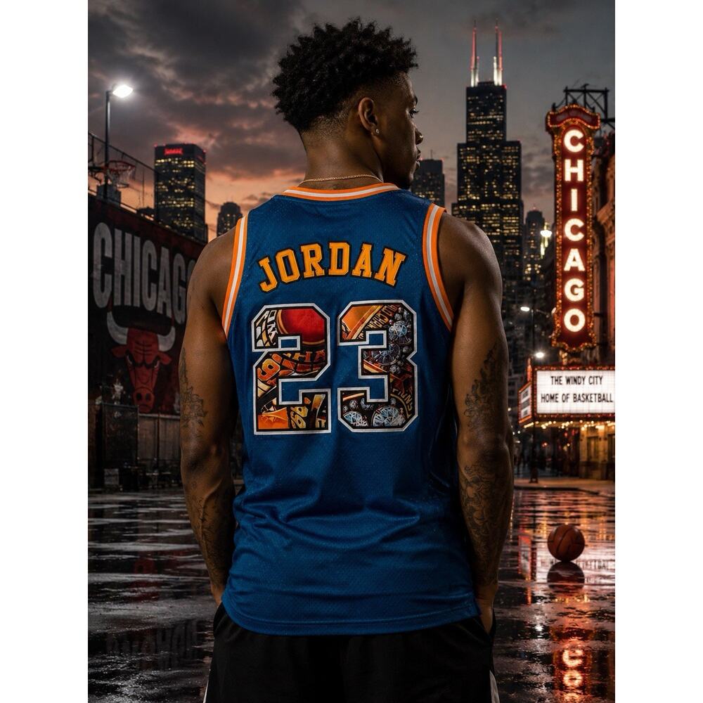 Michael Jordan Headgear Classics Defining Moments Basketball Jersey XS NWT